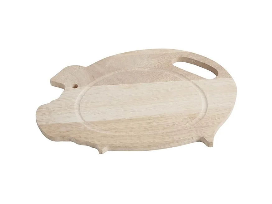 Planche à découper cochon en hévéa