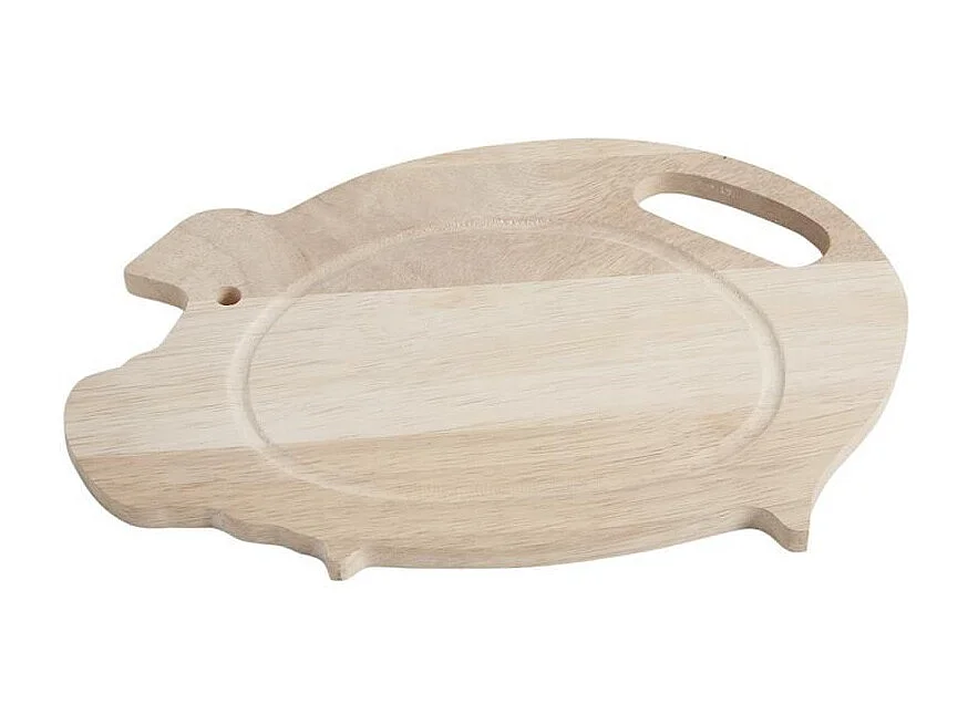 Planche à découper cochon en hévéa