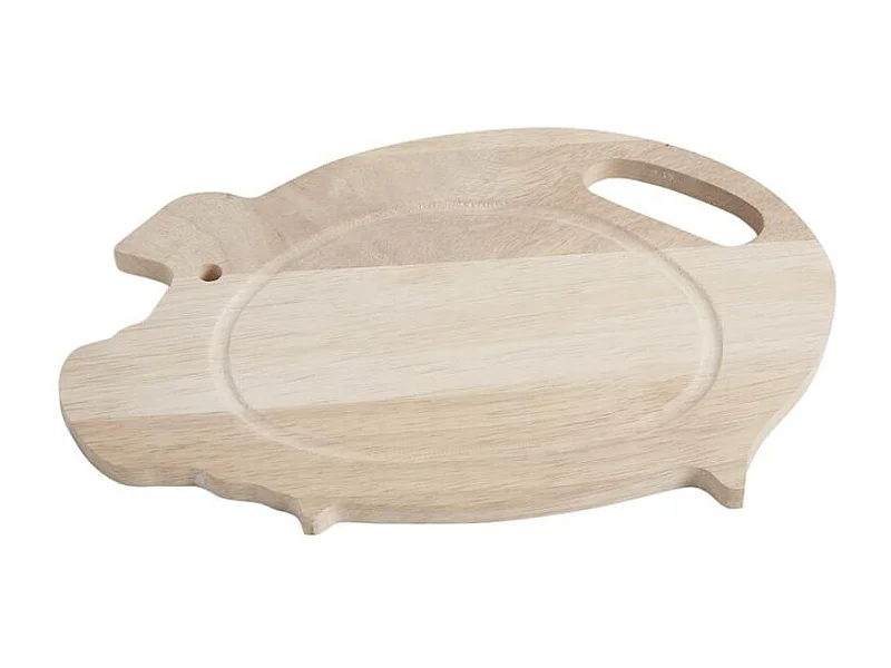 Planche à découper cochon en hévéa