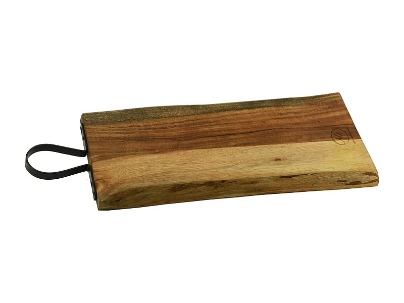 Planche à découper en acacia et poignée en métal