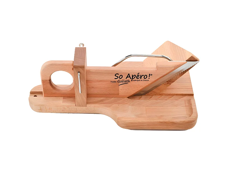 Wurstschneider aus geölter Buche Goliath