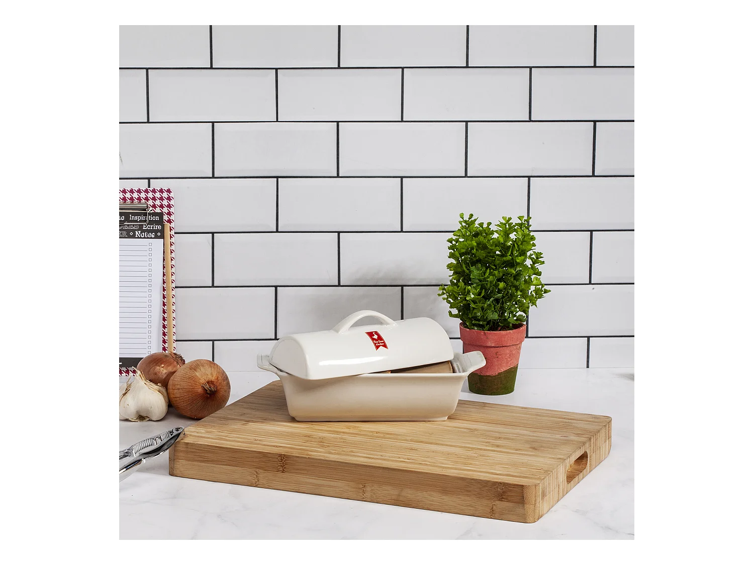 Billot En Bambou 39x28cm Marron