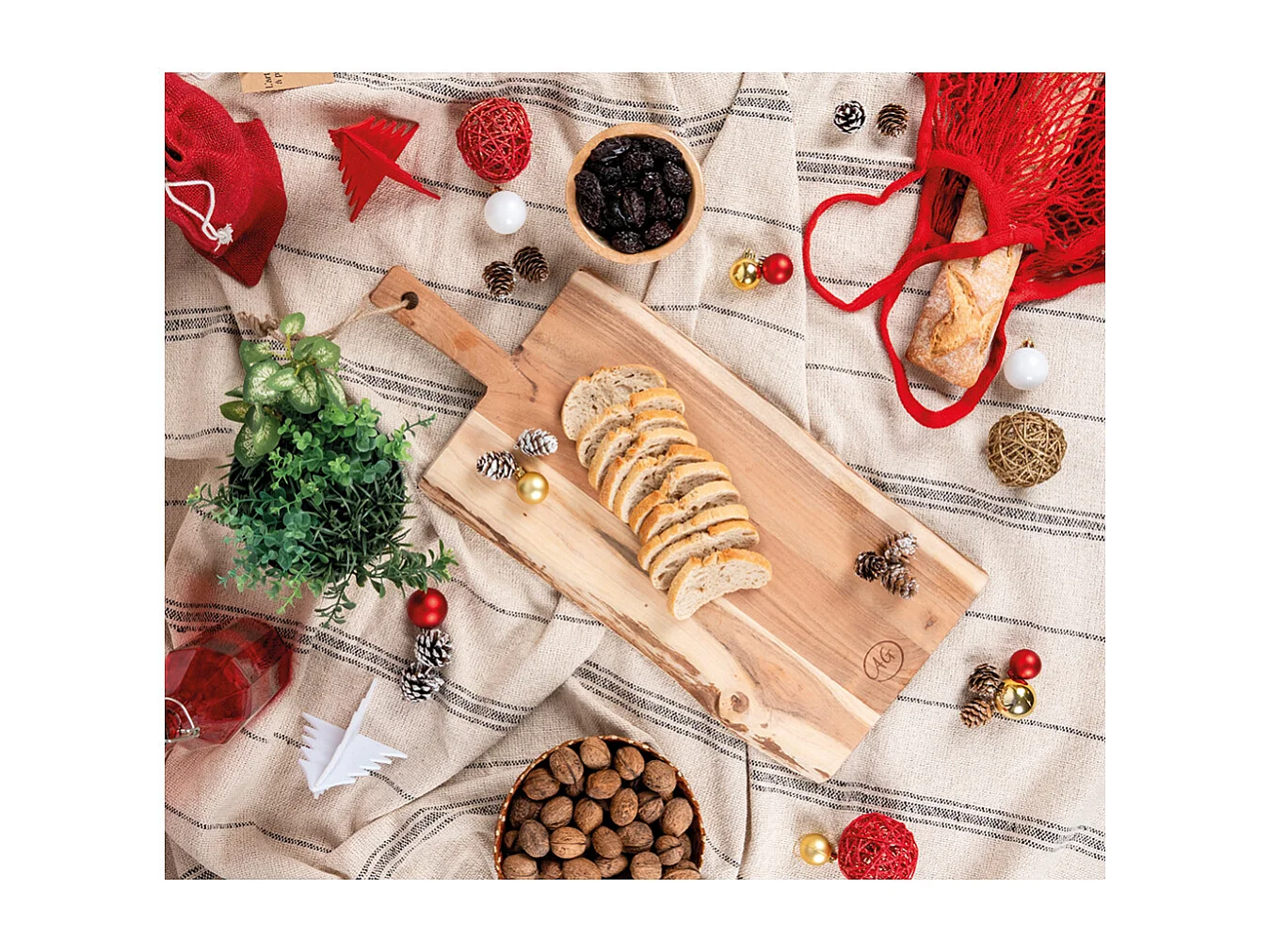 Planche à découper en acacia naturel  Rectangle