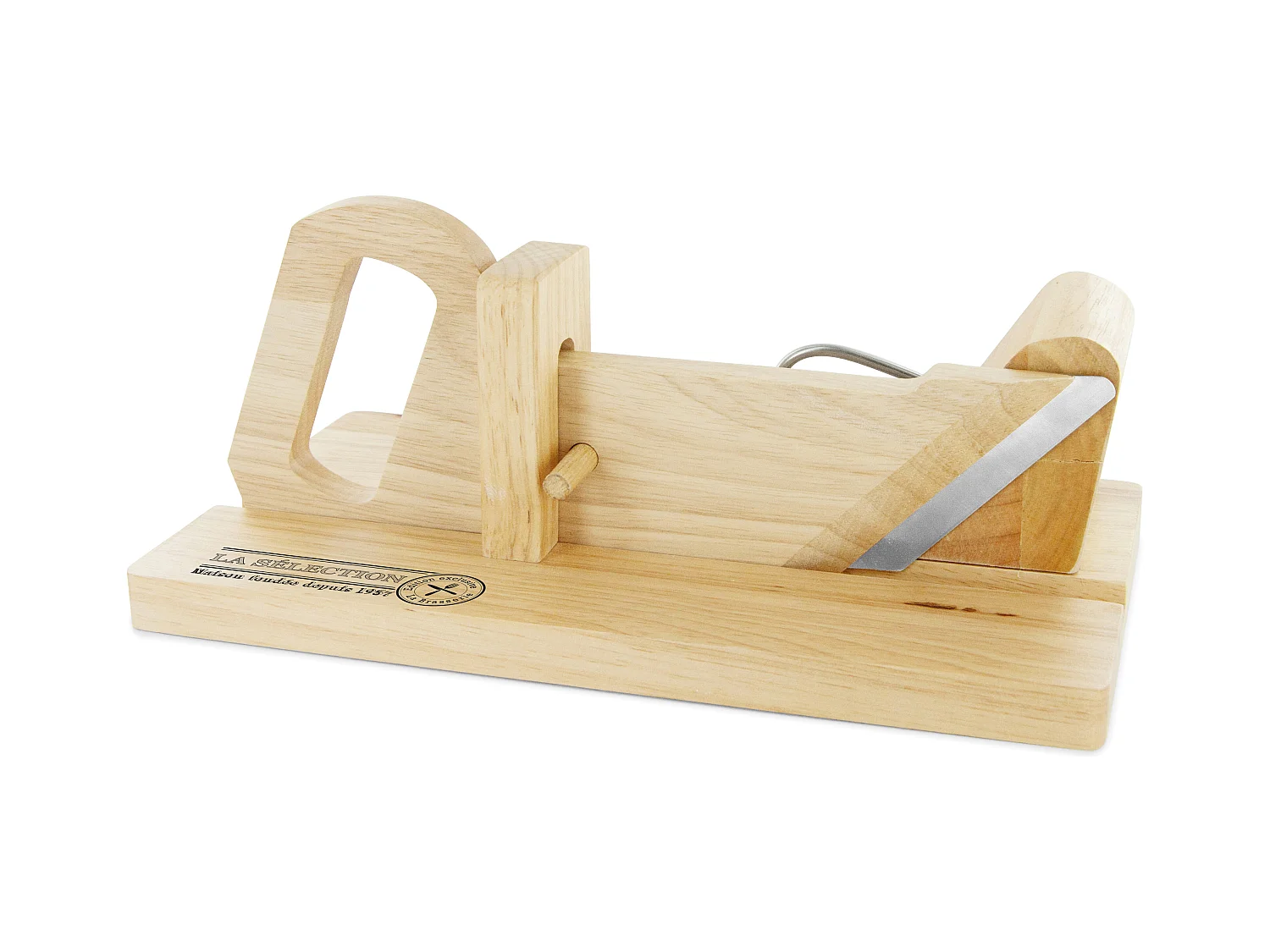 Affettatrice per salsicce in legno