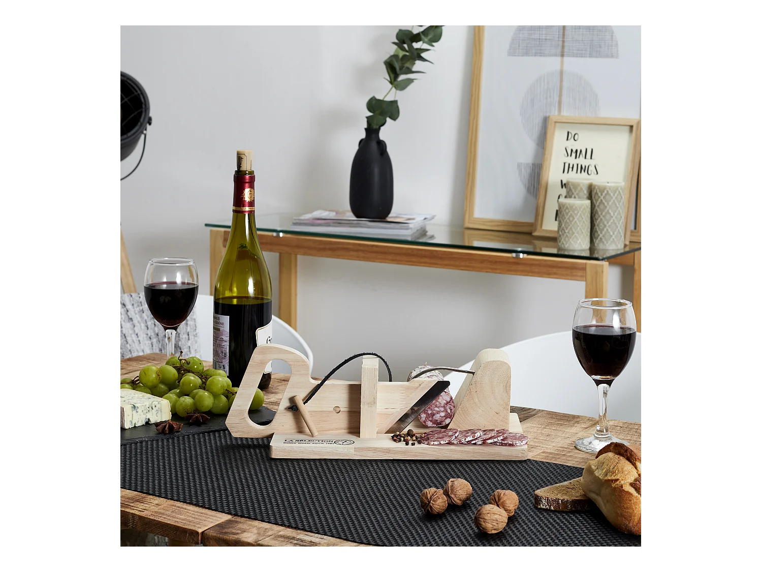 Affettatrice per salsicce in legno