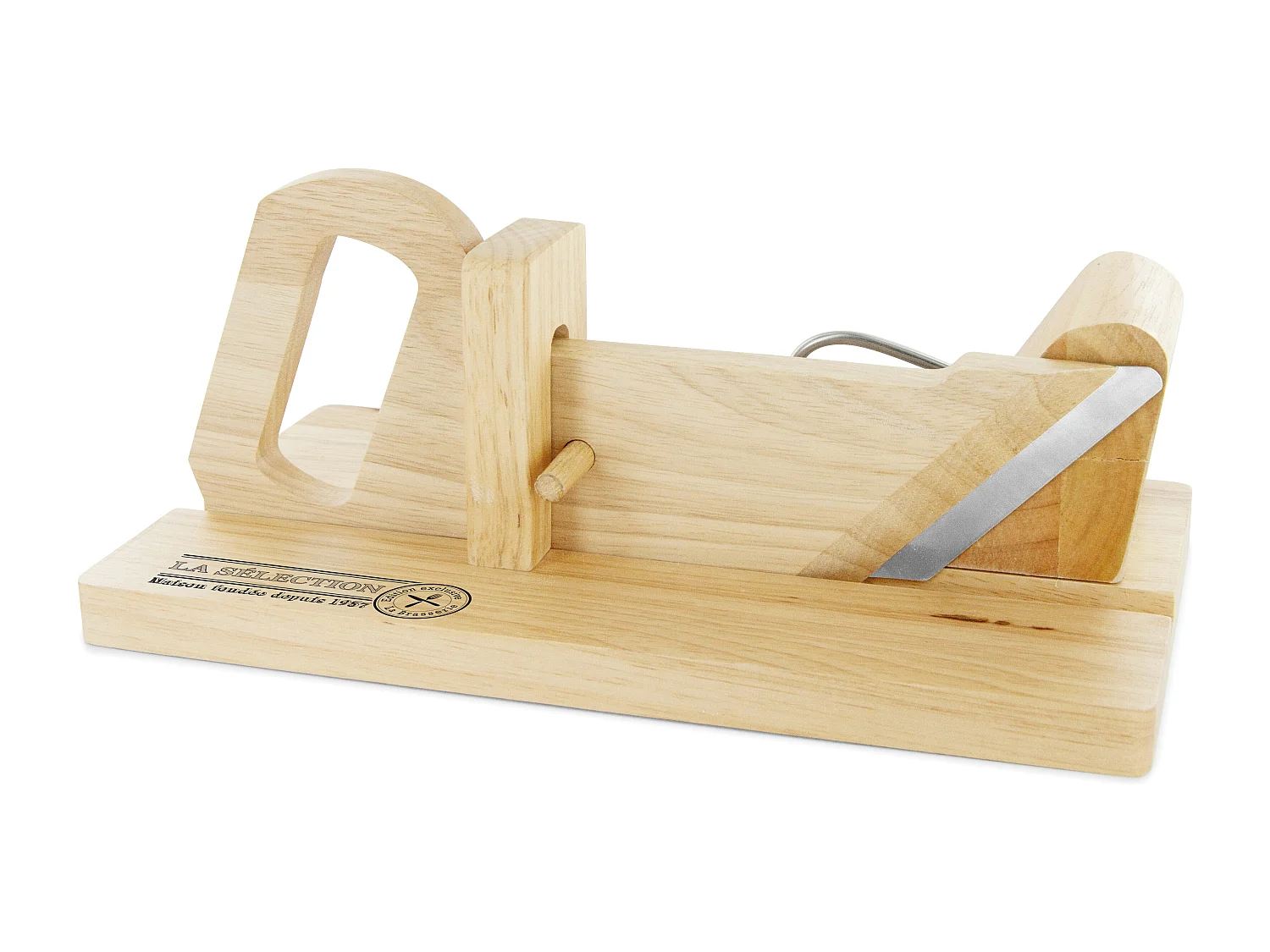 Affettatrice per salsicce in legno