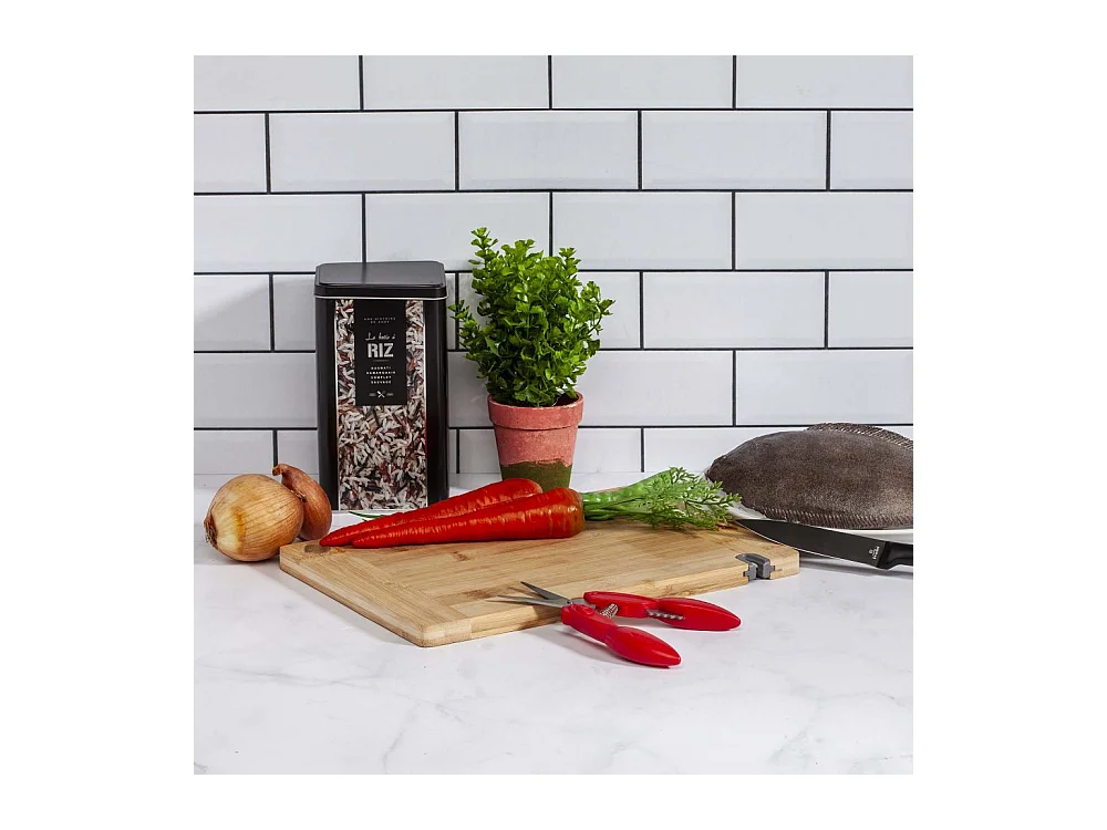 Planche à Découper "Avec Aiguiseur" 33cm Naturel