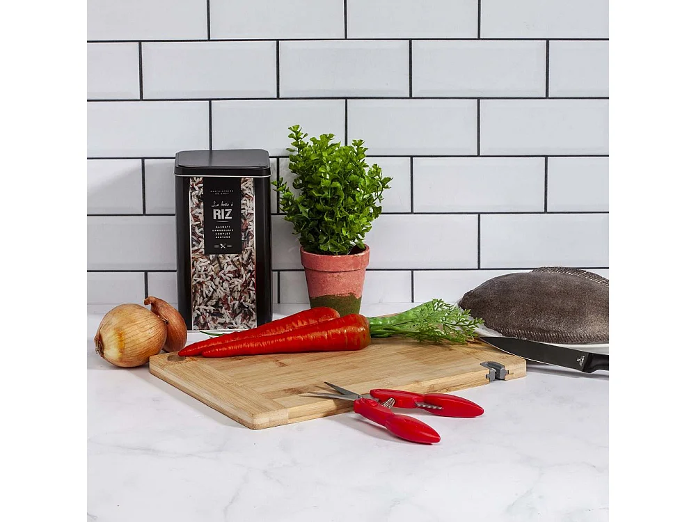 Planche à Découper "Avec Aiguiseur" 33cm Naturel