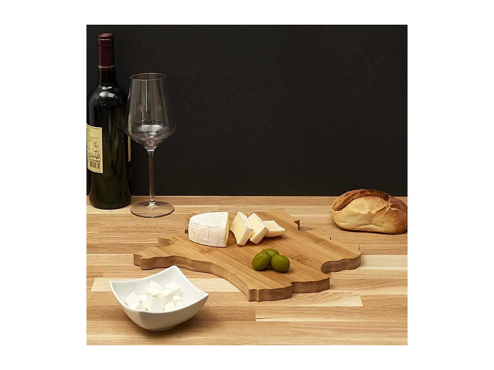 Planche Fromage Bois Forme France2 Marron