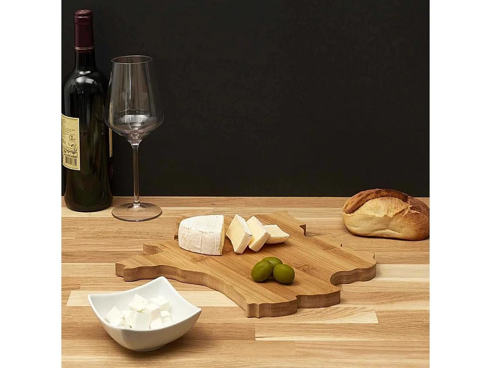 Planche Fromage Bois Forme France2 Marron