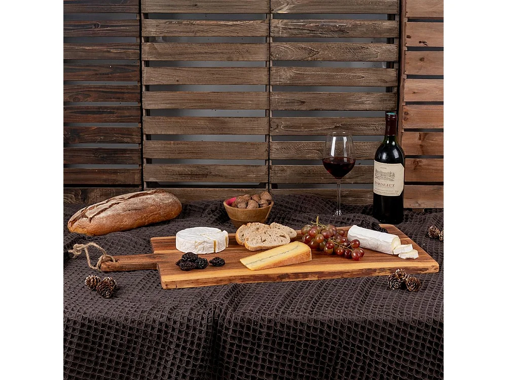 Planche à découper en acacia et jute