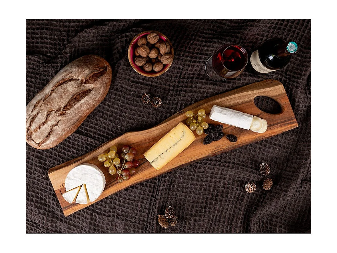 Planche à découper longue en acacia