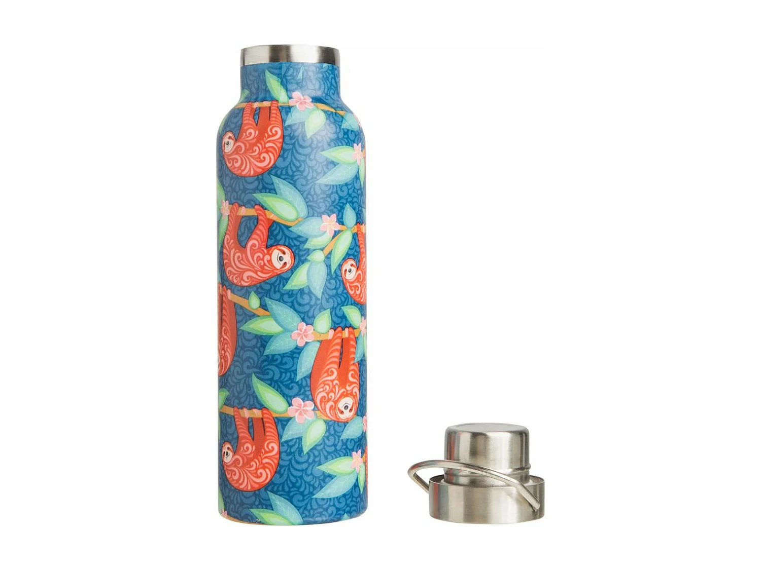 Thermos inox coloré paresseux 600 ml