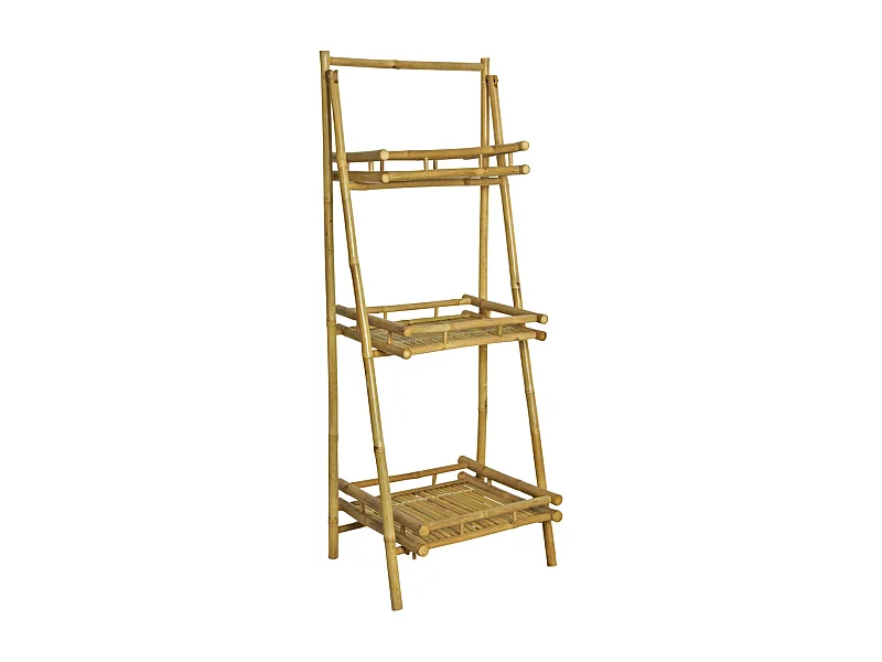 Étagère pliante en bambou