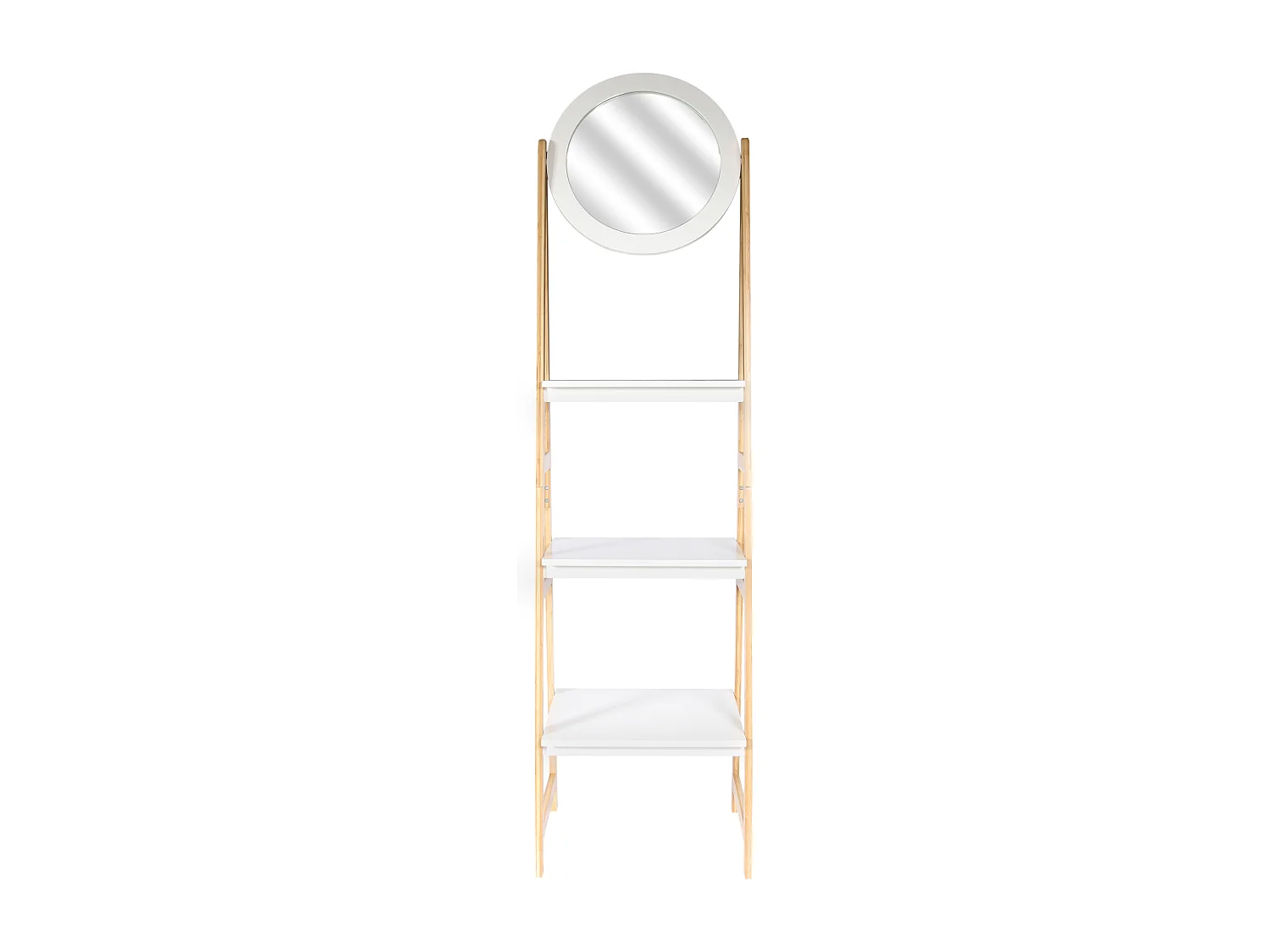 Etagere Avec Miroir Copenhague Blanc