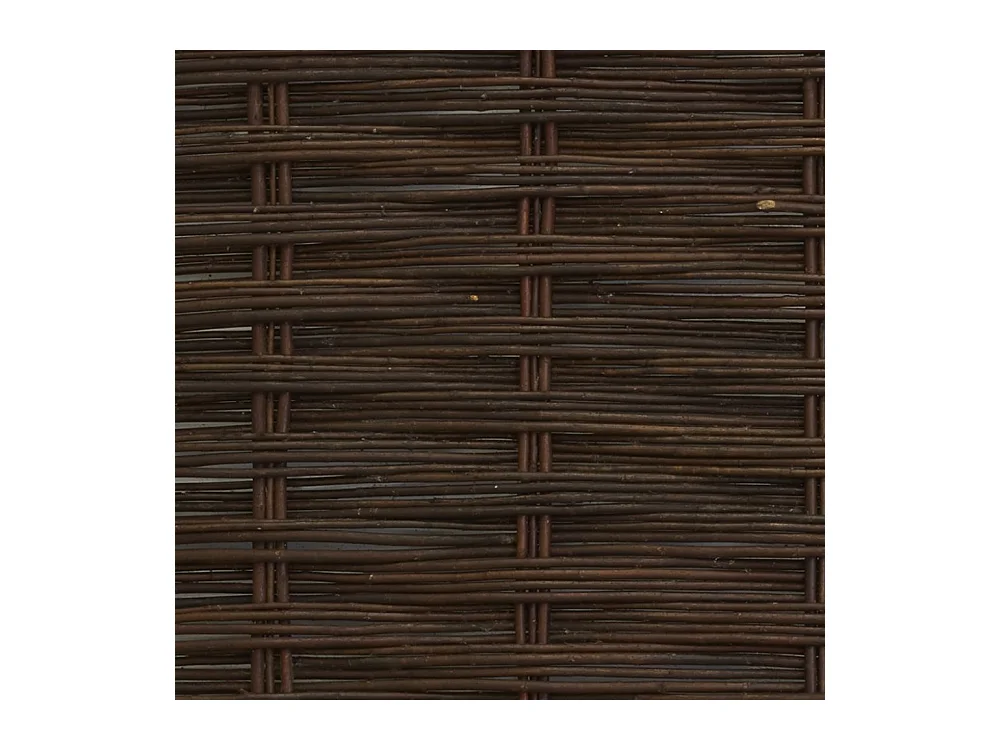 Claustra en pin naturel et osier naturel Lot de 2