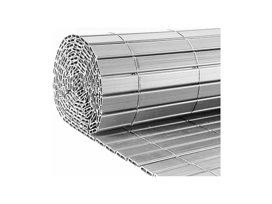 Canisse en PVC gris perle double face qualité + 1.80 x 2.5 m