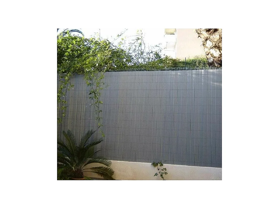 Canisse en PVC gris perle double face qualité + 1.80 x 2.5 m