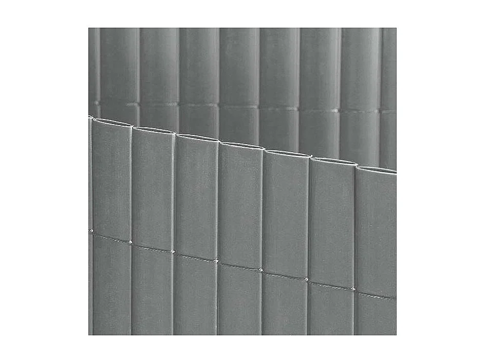 Canisse en PVC gris perle double face qualité + 1.80 x 2.5 m