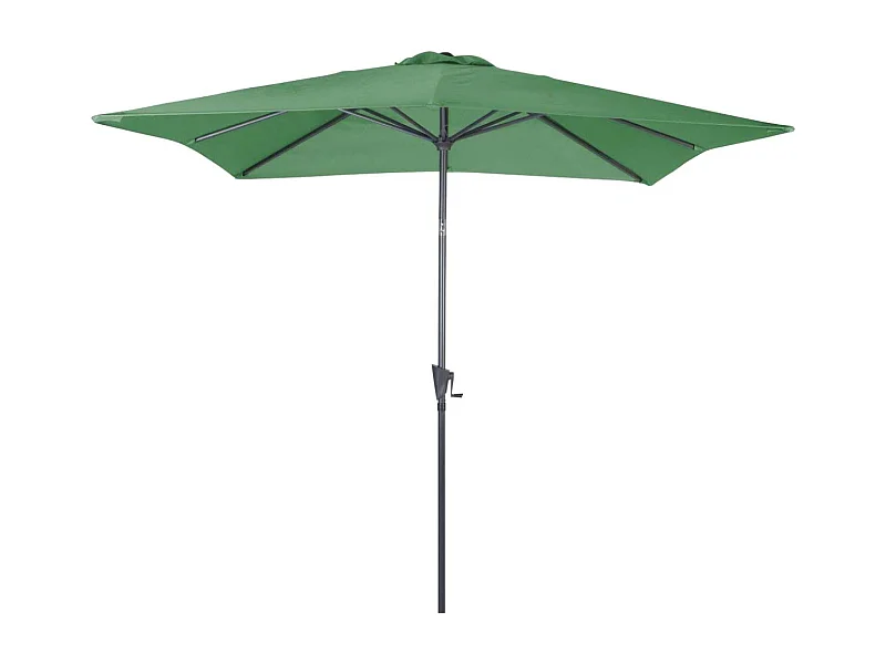Parasol carré en aluminium avec manivelle 2,5m Tilt
