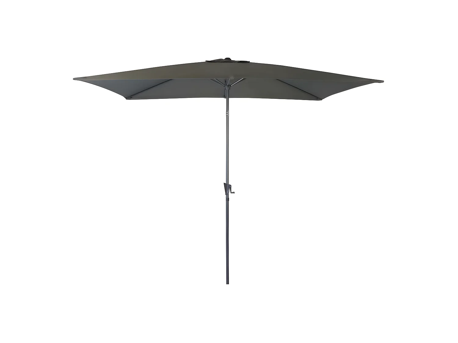 Aluminium Sonnenschirm mit Kurbel 3x2m Tilt Grau
