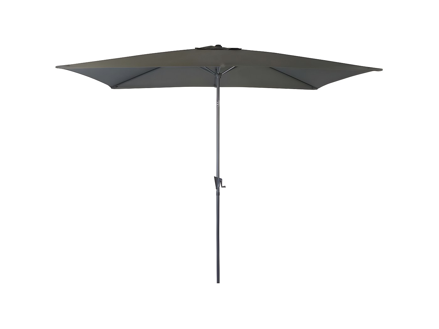 Blooma Ombrellone A Sbalzo Da 3 Metri Con Manovella E Inclinazione – Grigio – Base Larga Inclusa – Protezione UV, Resistente Intemperie – Per Giardino