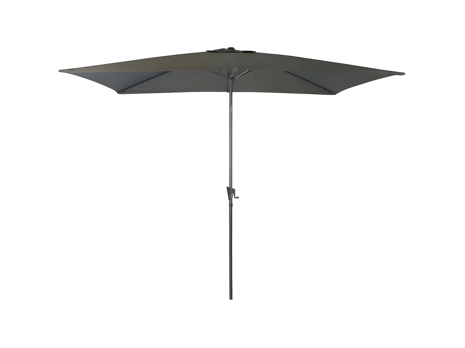 Parasol aluminium avec manivelle 3x2m Tilt Gris