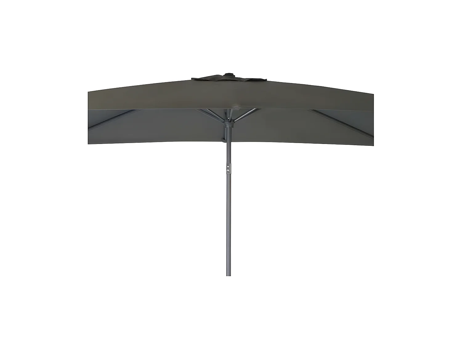 Parasol aluminium avec manivelle 3x2m Tilt Gris