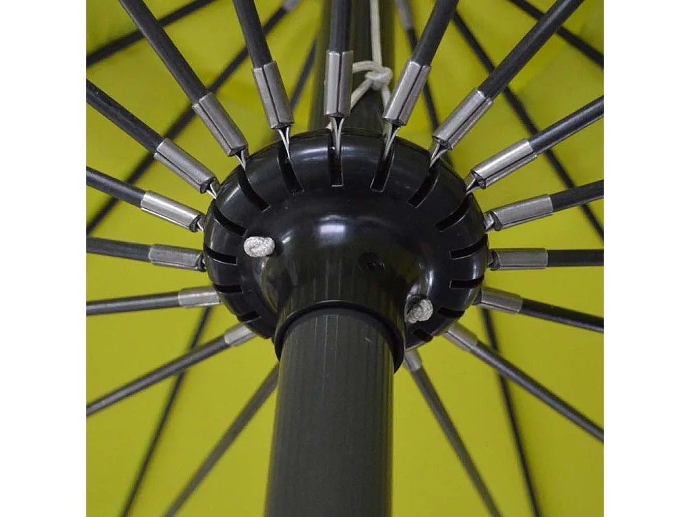 Parasol terrasse en fibre de verre Pagode 300 cm Olive