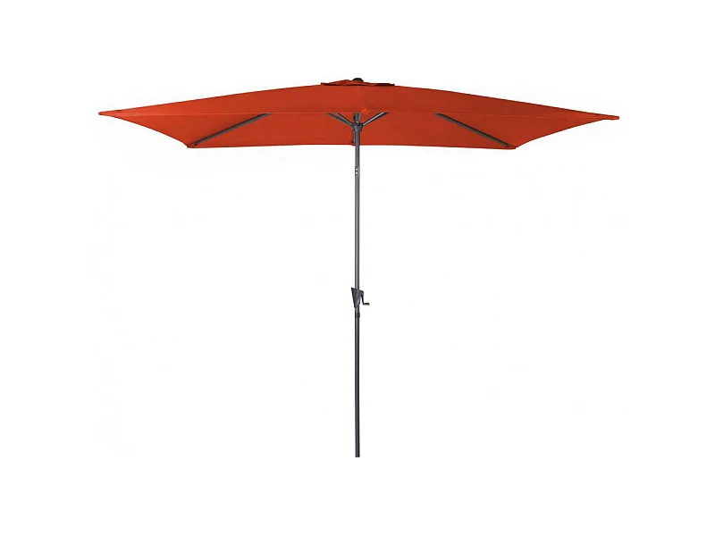 Sombrilla de aluminio con manivela 3x2m Tilt Paprika