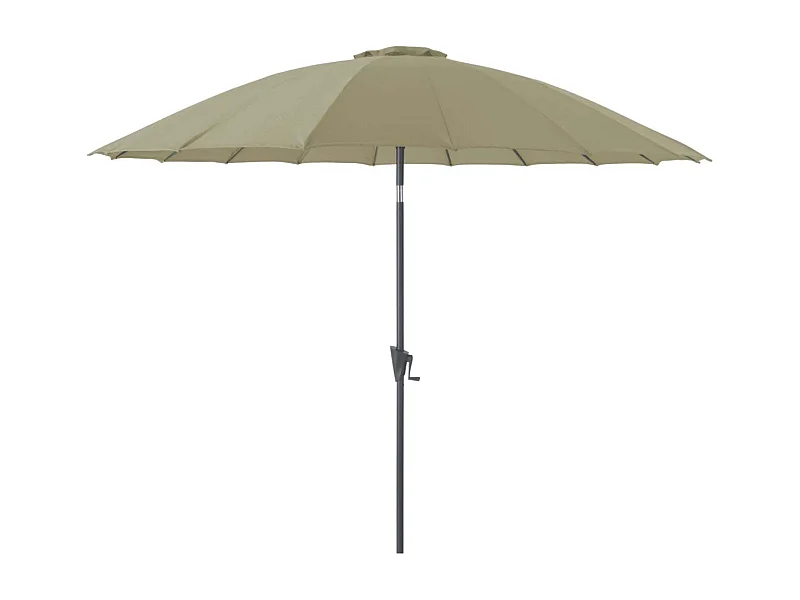 Parasol terrasse en fibre de verre Pagode 300 cm Argile