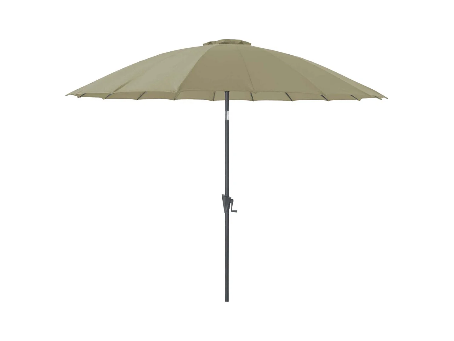 Parasol terrasse en fibre de verre Pagode 300 cm Argile