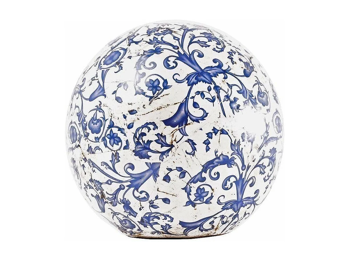 Boule en céramique patiné