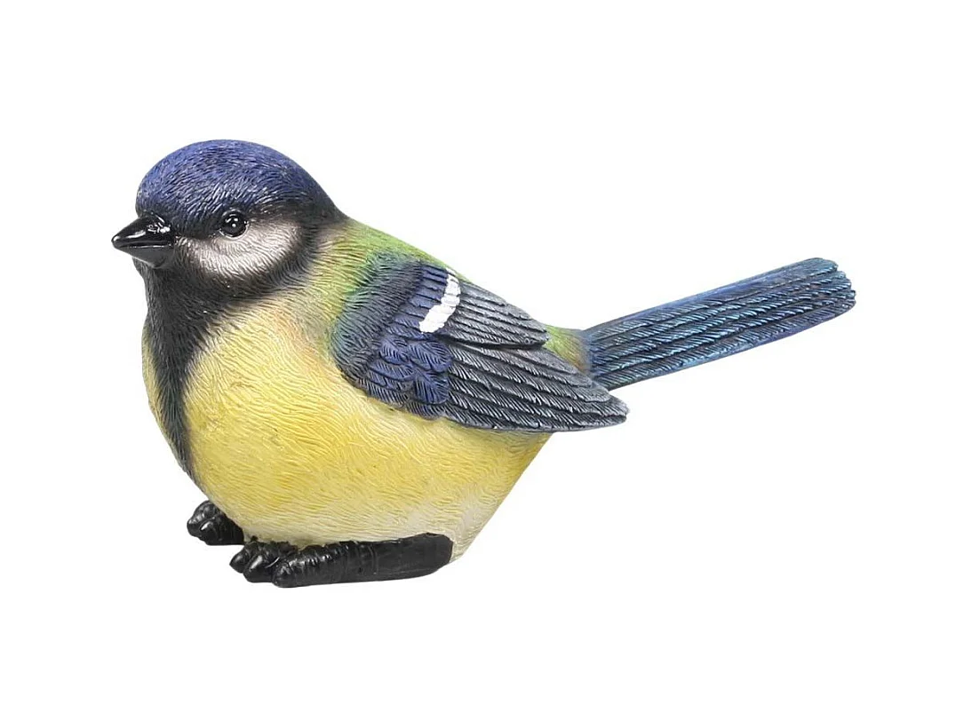 Oiseau mésange charbonnière en résine 20 x 10 x 12 cm