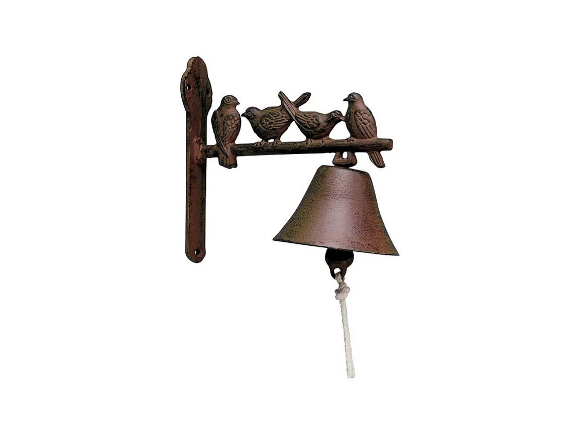 Cloche de jardin en fonte 4 oiseaux