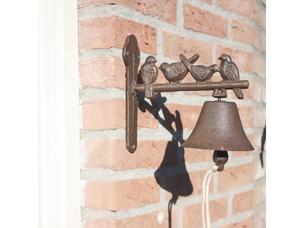 Cloche de jardin en fonte 4 oiseaux