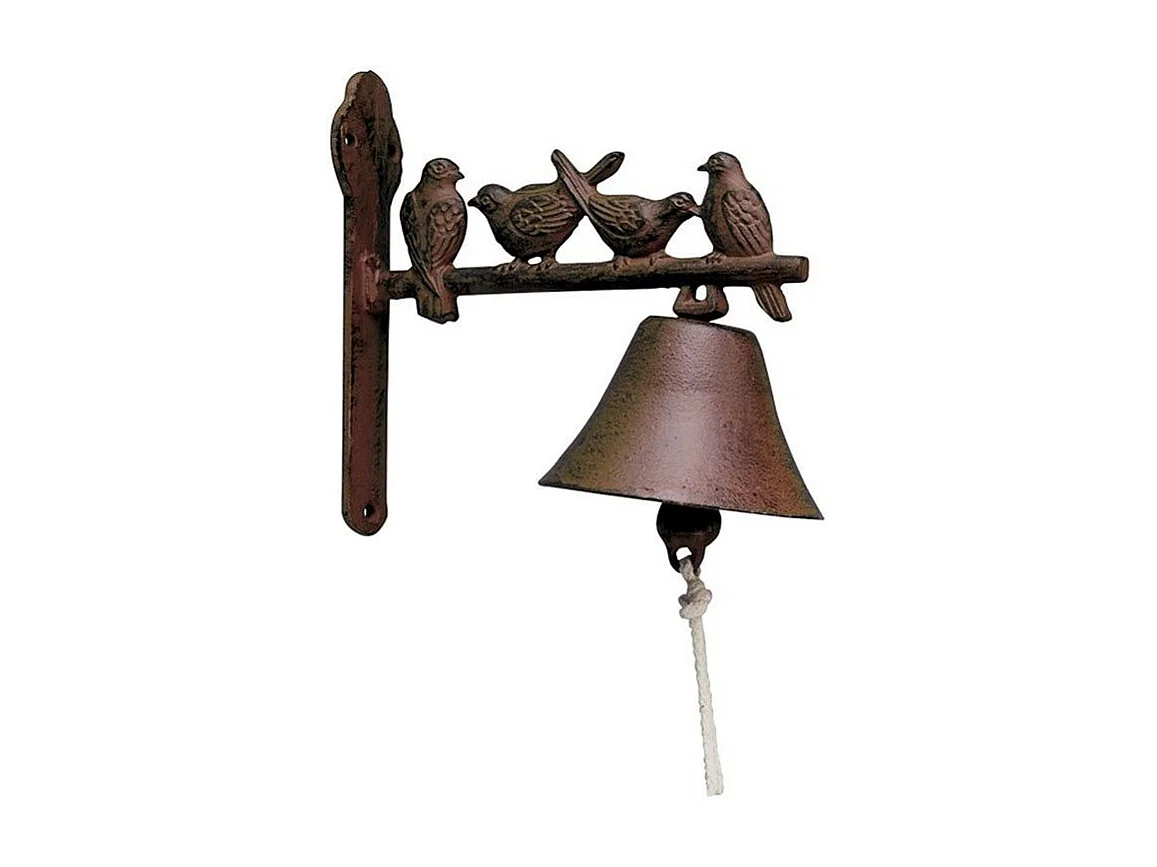 Cloche de jardin en fonte 4 oiseaux