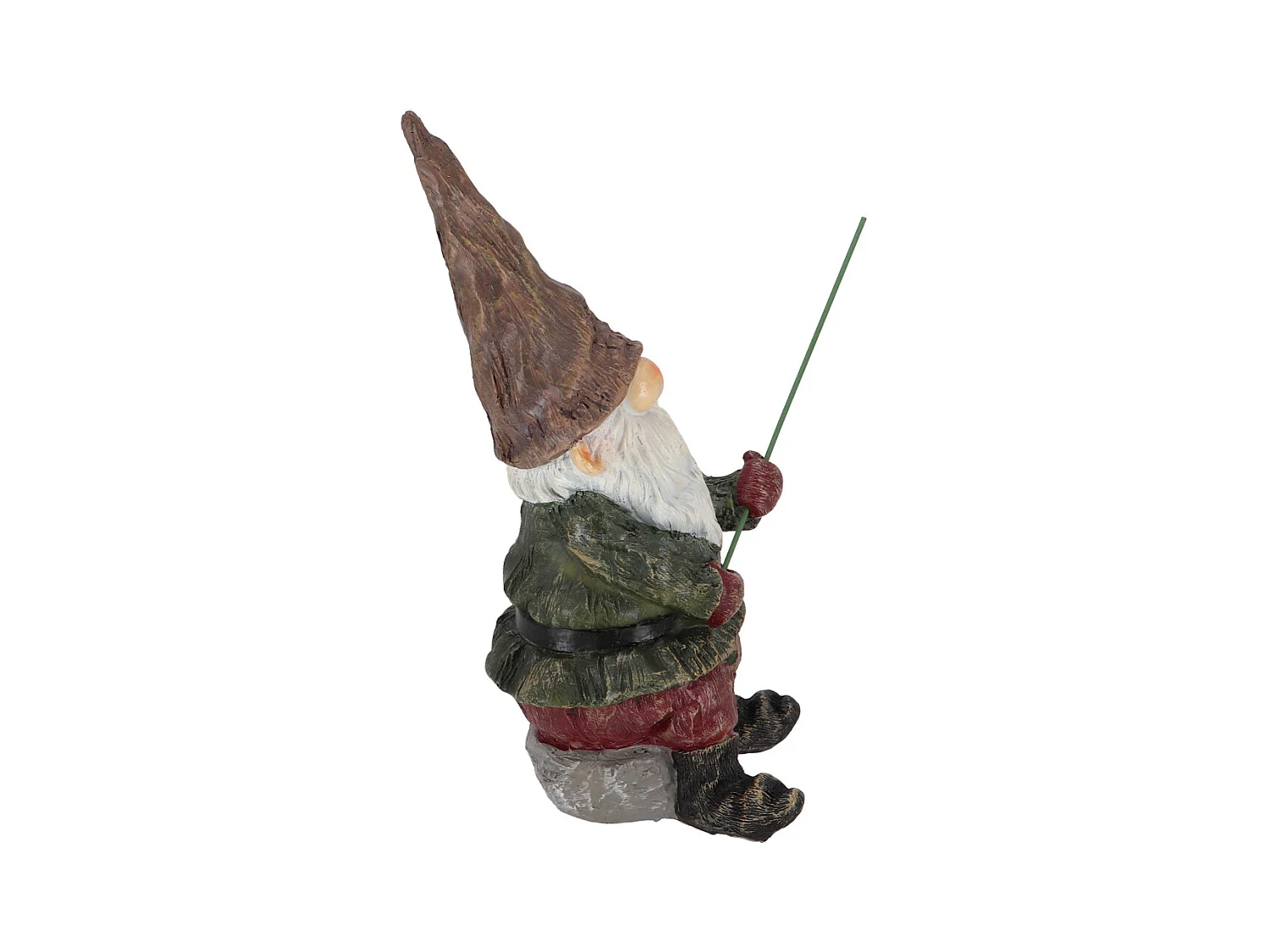 Nain de jardin pêcheur en résine 25 cm