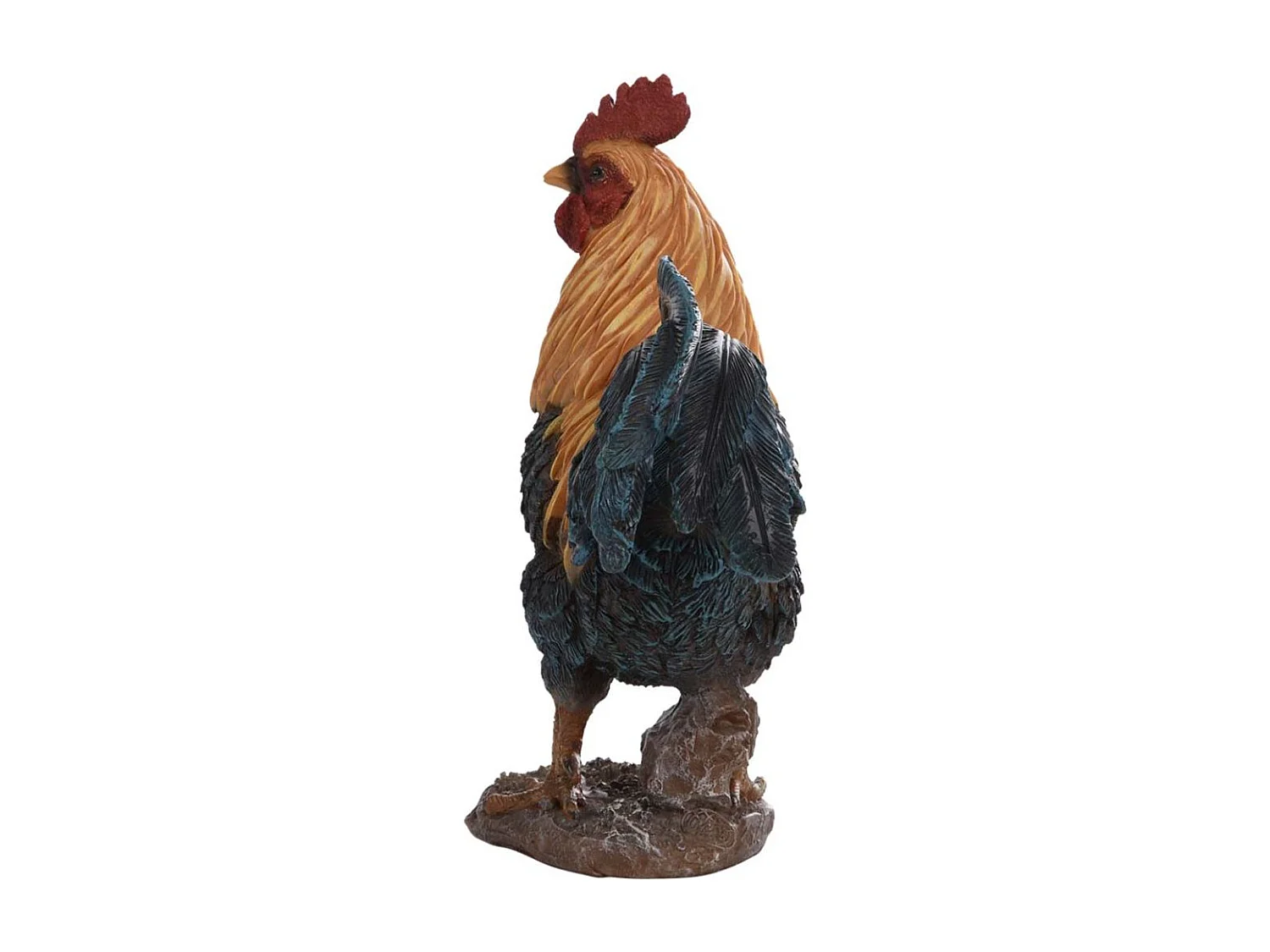 Coq debout en résine 24 cm