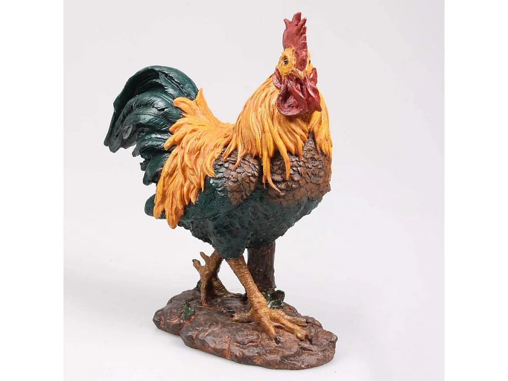 Coq en résine 20 x 12 x 23 cm
