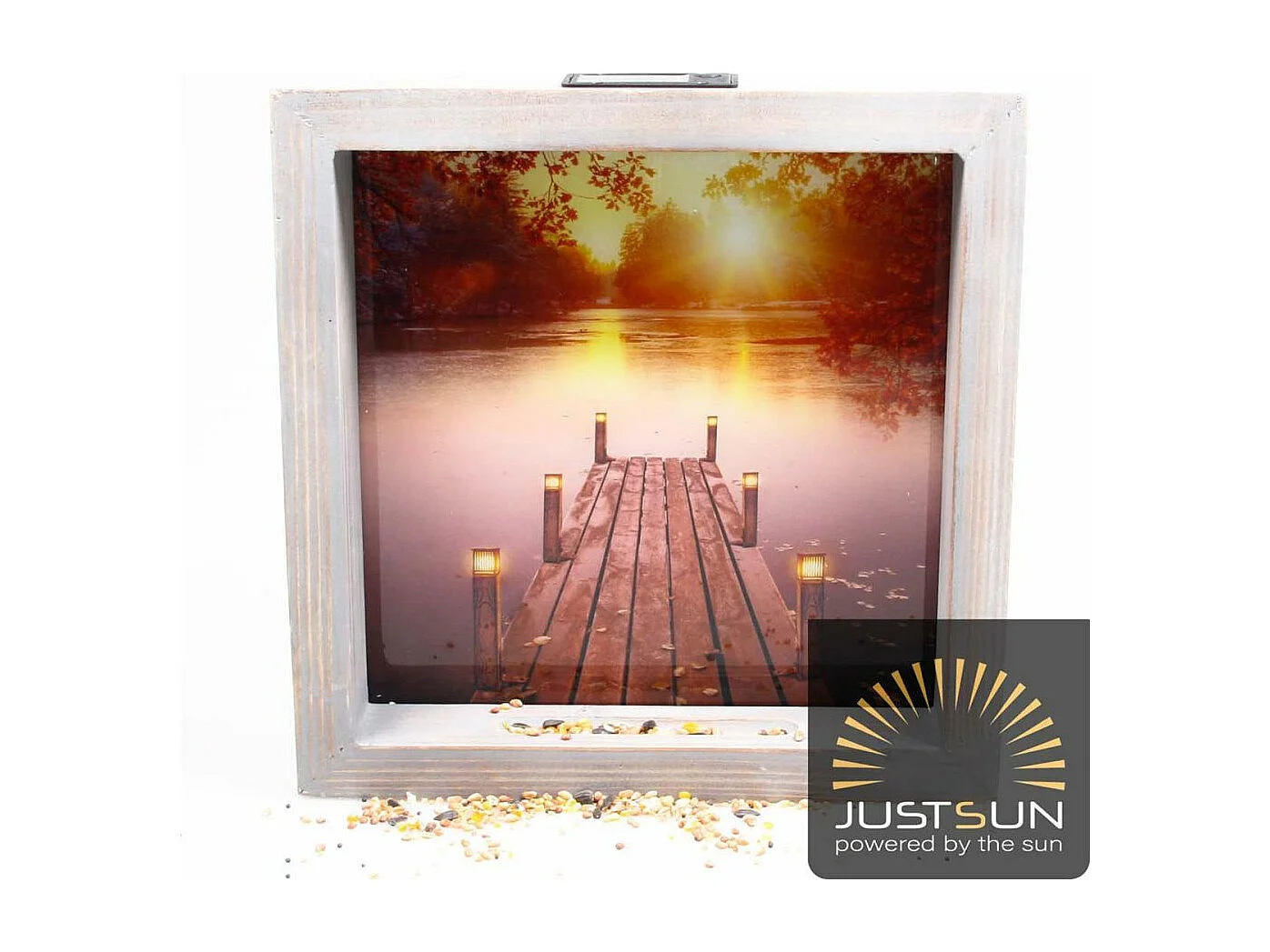 Außenfarbe mit Led Ponton 30 x 7 x 30 cm