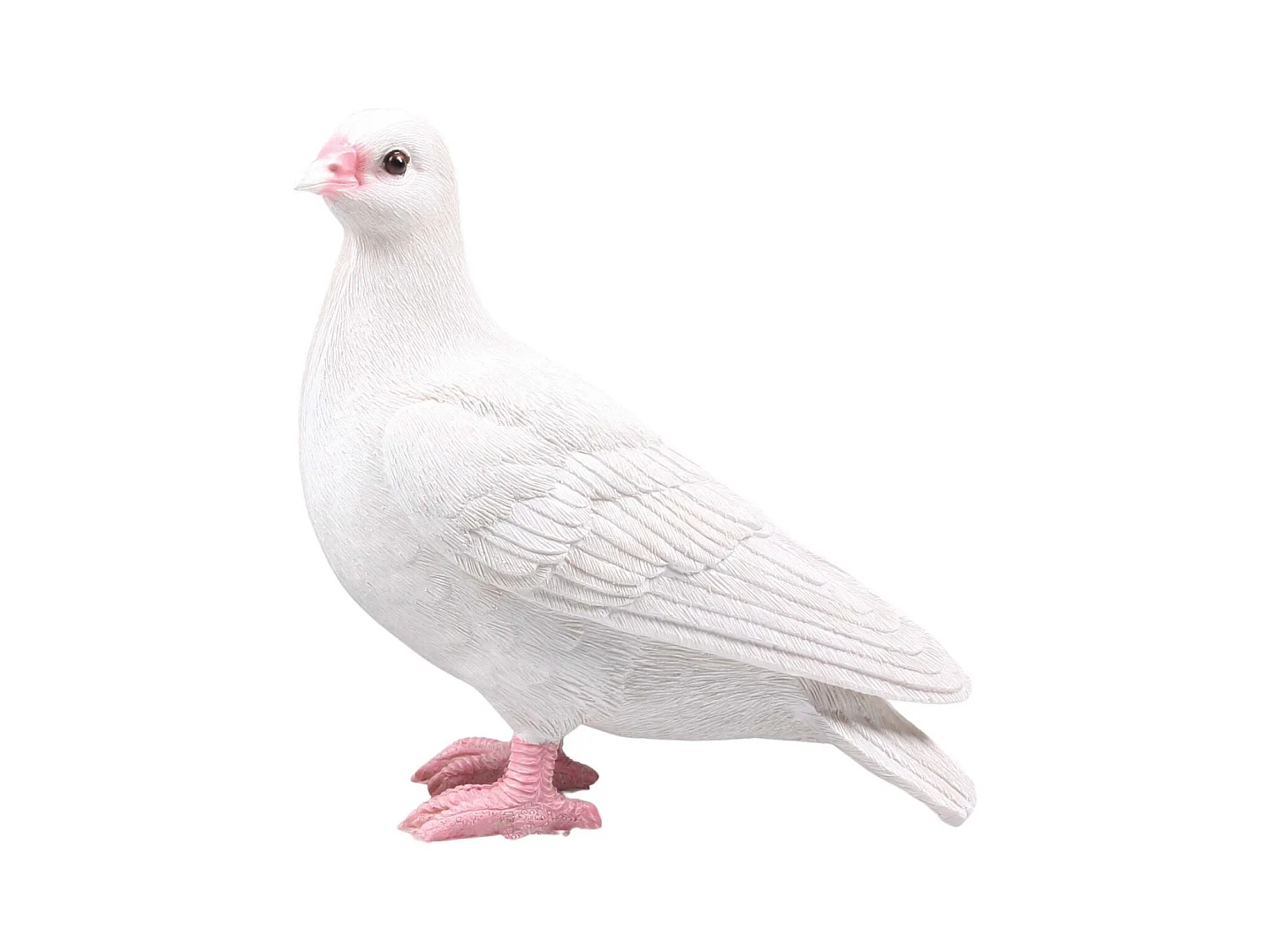Pigeon blanc en résine 19 x 20 x 11 cm