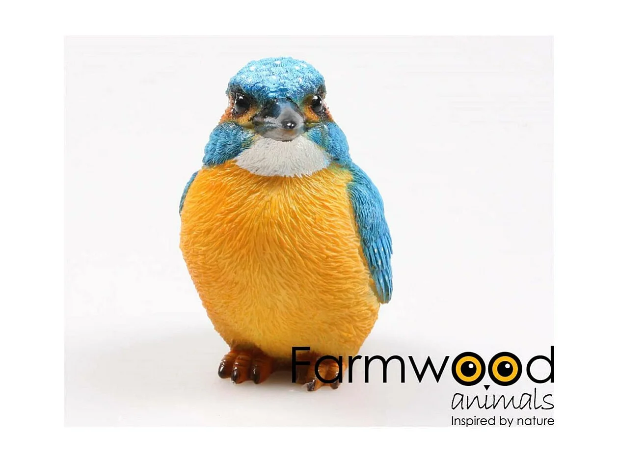 Oiseau martin pêcheur en résine 12.5 x 6 x 10 cm (Lot de 2)