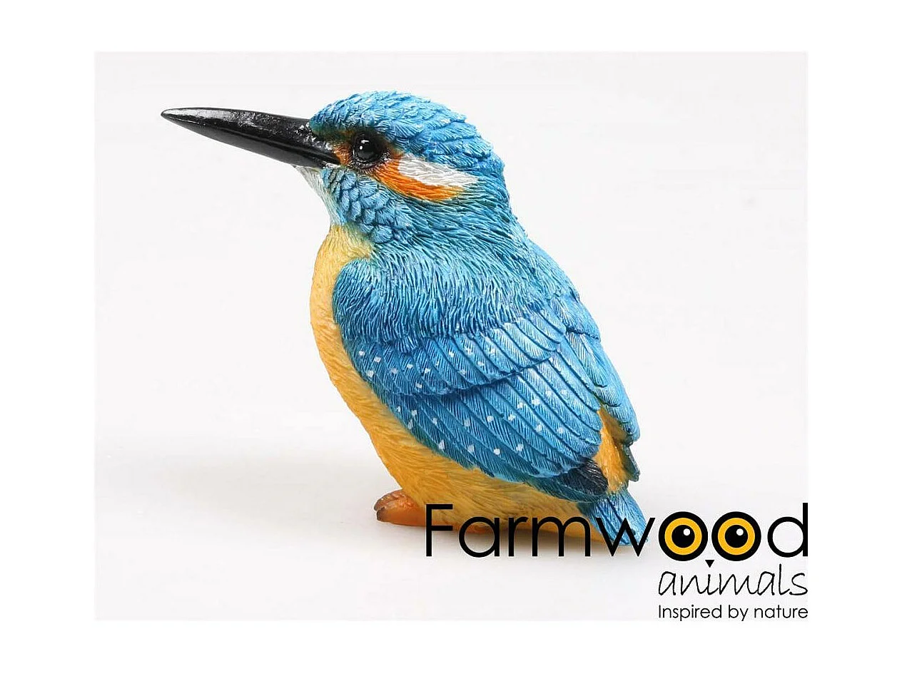 Oiseau martin pêcheur en résine 12.5 x 6 x 10 cm (Lot de 2)