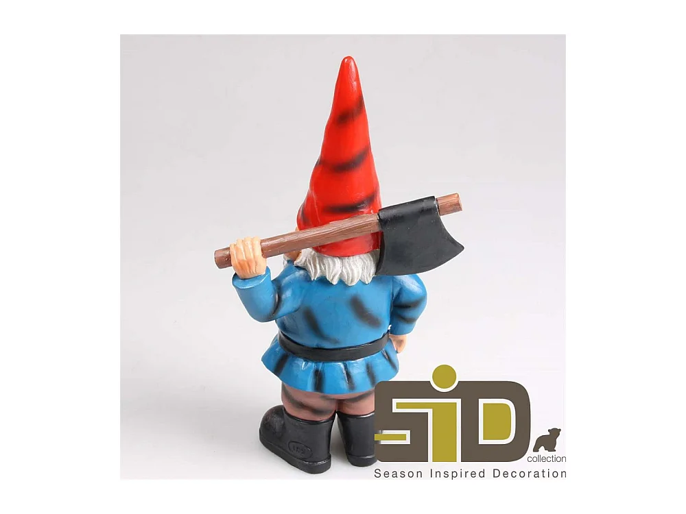 Nain de jardin avec hache en résine André L