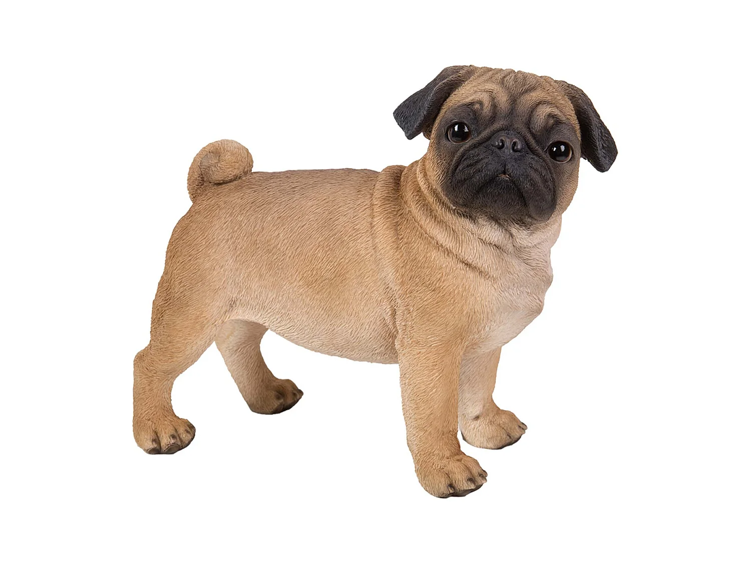 Carlin debout en résine 33 cm