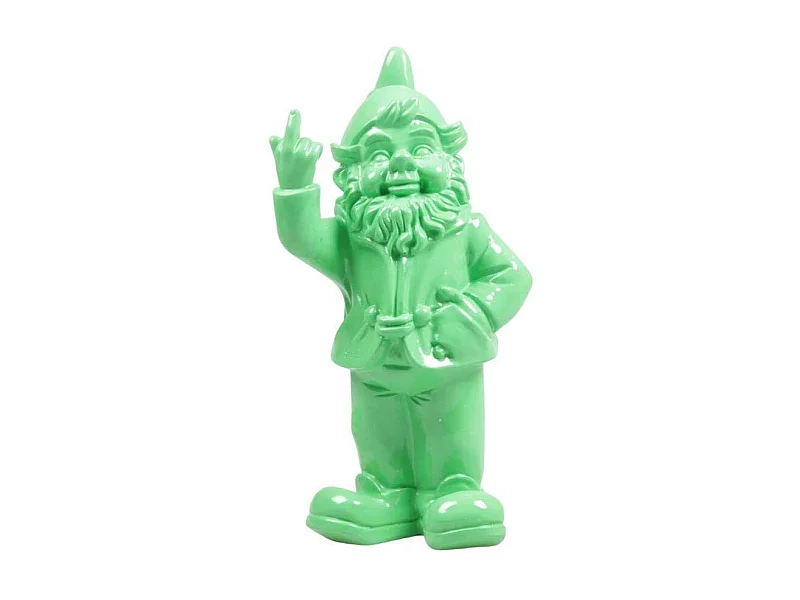 Nain de jardin en résine F*ck 16 x 12 x 32 cm