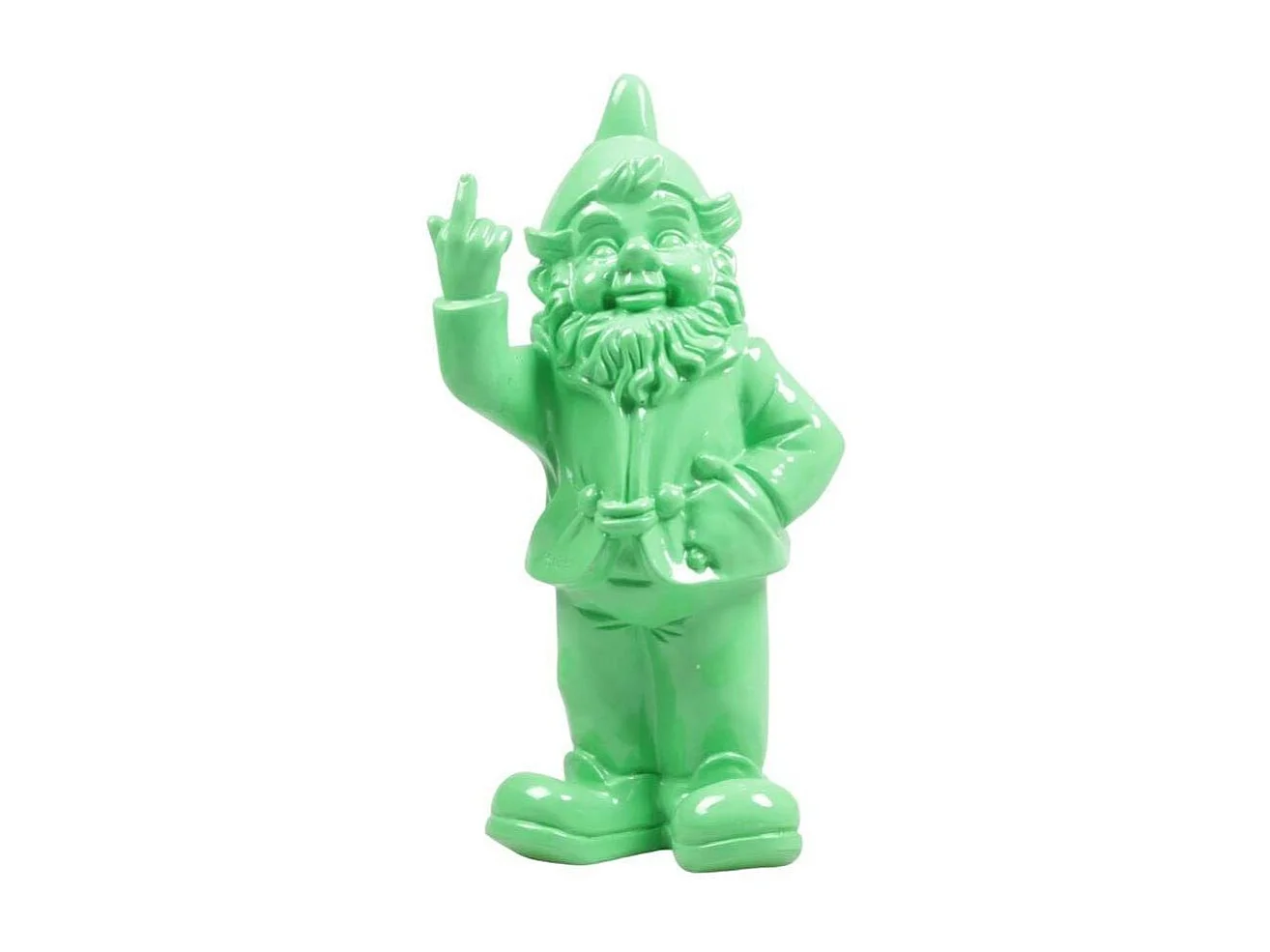 Nain de jardin en résine F*ck 16 x 12 x 32 cm