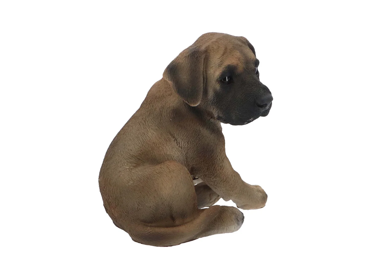 Chiot dogue allemand assis en résine