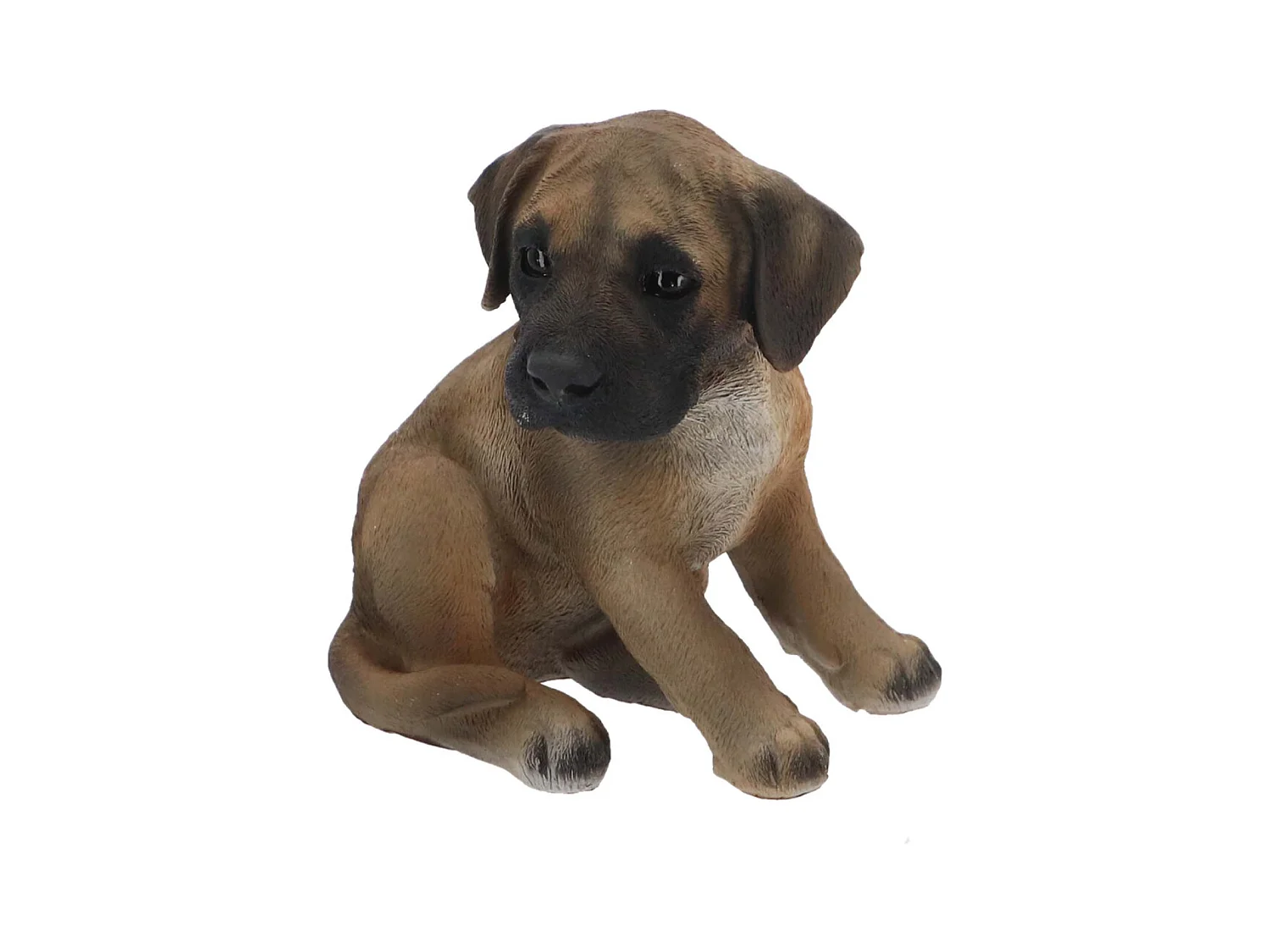 Chiot dogue allemand assis en résine